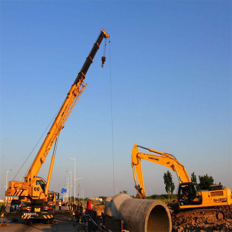 莒南25吨吊车吊8吨,最远吊多少米